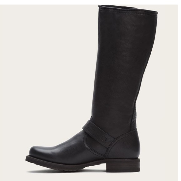 SOLD!!!! tall Veronica slouch heeled buckle boots - Picture 5 of 8